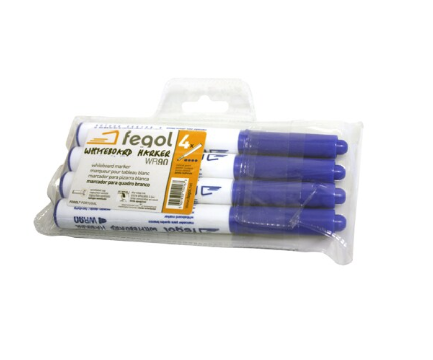 [P16056] Marcador para quadro branco I modelo: WB90 Azul I FEGOL