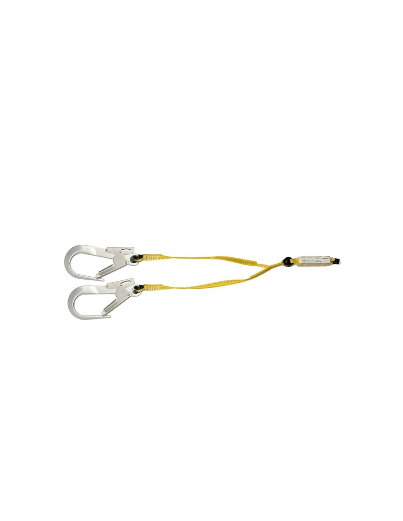 [SAFE16094-80224] Dupla cinta 1.82 m c/absovador e 2 mosquetões 80113J I SAFETOP