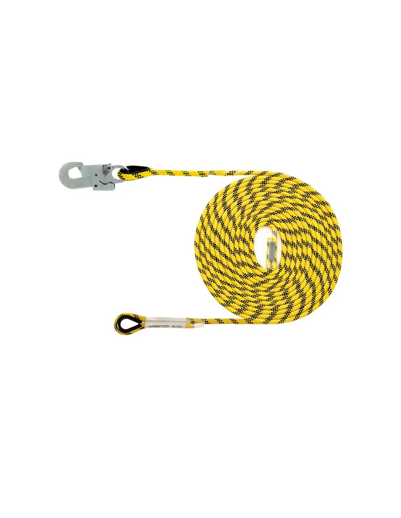 [SAFE16140-80153] Linha de vida 30 m  14 mm diâmetro c/ mosquetão 80111 I SAFETOP