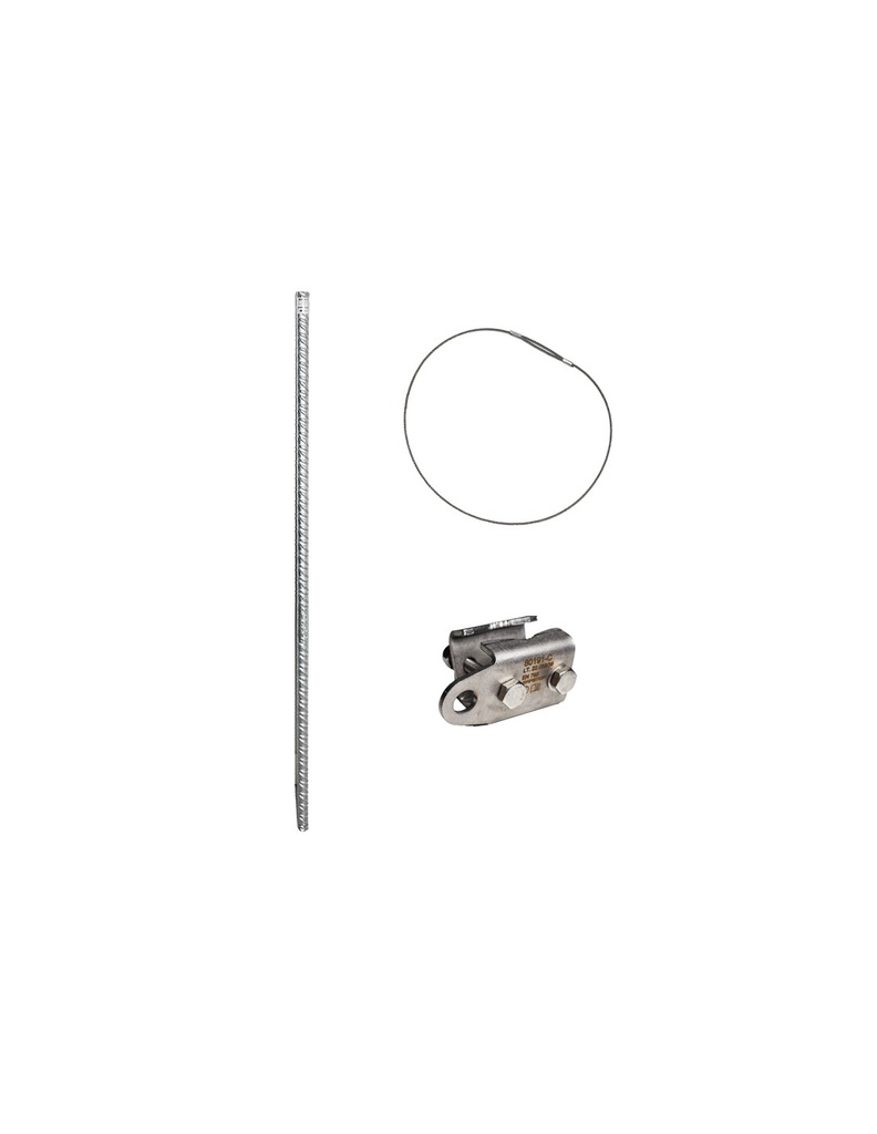 [SAFE16259-80191] Conjunto de fixação para encostas com pica 1,2m + fixação à pica + verificador I SAFETOP