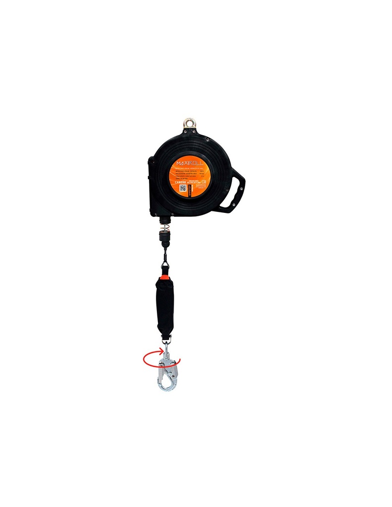 [SAFE16316-80810] I SAFETMAXIROLL, Retráctil 10m cabo uso Horizontal e Vertical 120KOP