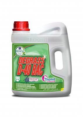 [THOM0016521-LSLG059EX] DEGRASS D-40 Bac, 4 litros: Desengordurante Desinfetante Agro-Alimentar I THOMIL
