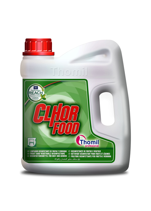 [THOM0016524-LSLG089] CLHOR FOOD, 4 litros: Desinfetante de frutas e vegetais I THOMIL