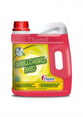 [THOM0016720-TSTP026] BRILLOWAX RED, 4L: Cera plástica vermelha polimentável e diluível I THOMIL