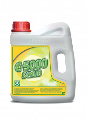 [THOM0016734-LSDE090] C-5000 SCRUB, 4 litros: Produto limpeza alcalino auto-lavadora para indústria Agro-Alimentar I THOMIL