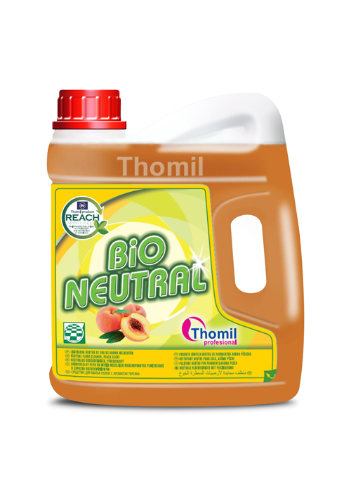 [THOM0016739-TSMF013] BIO-NEUTRAL PEACH, 4 litros Produto limpeza neutro de pavimentos aroma PÊSSEGO  I THOMIL