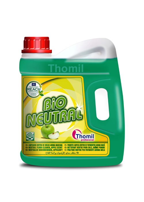 [THOM0016742-TSMF043] BIO-NEUTRAL MAÇA, 4 litros: Produto limpeza neutro de pavimentos aroma MAÇÃ I THOMIL