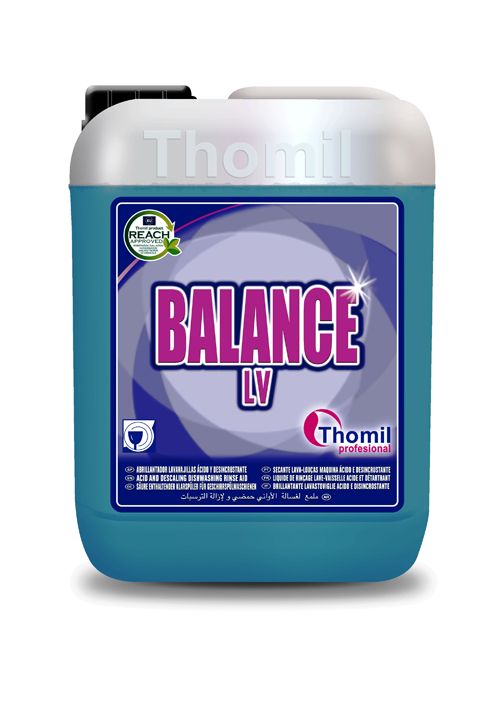 [THOM0016780-LVAC008] BALANCE LV, 10L: Secante máquina lava-louças ácido e desincrustante I THOMIL