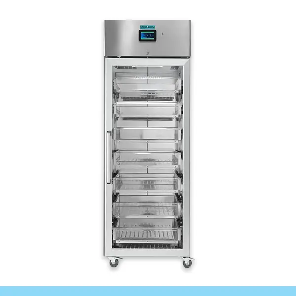 [ACTI0017144] Armário refrigerado médico I Linha Meddom 07 Leonard em inox I Porta com vidro I Temperatura Normal: -2°C / +8°C I Gás R452A