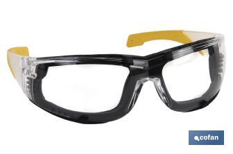 [OCU000540] Óculos de Segurança Acolchoados com Espuma Removível