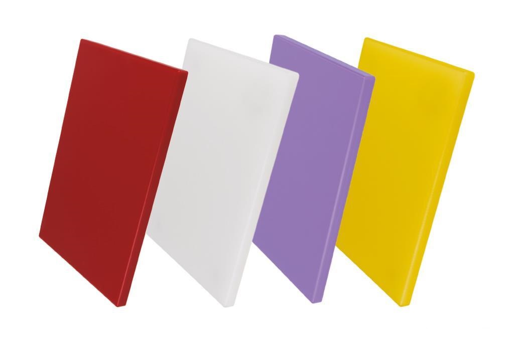 [P1815] Tábua de Corte para Cozinha em polietileno roxo | 30 x 20 x 1,5 cm (cópia) (Amarelo)