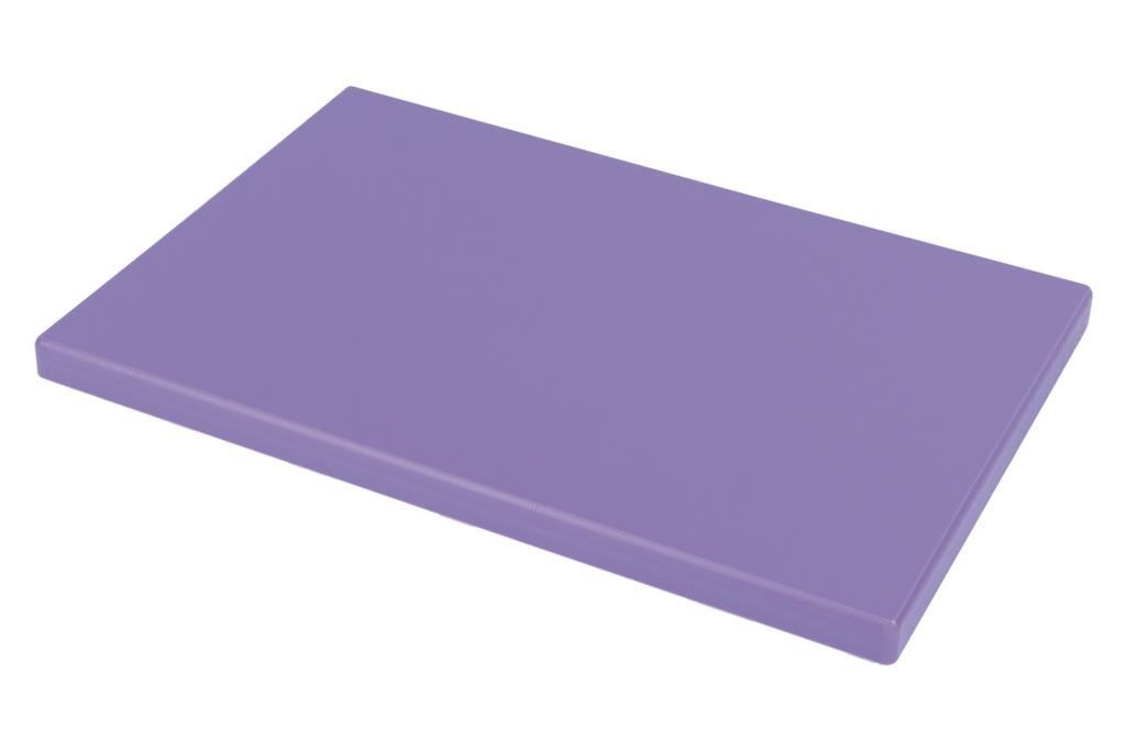 [P1816] Tábua de corte para cozinha em polietileno | 35 x 25 x 1,5 cm (Branco)