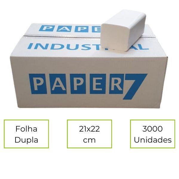 [PAP0000200] Papel toalha de mãos Zig-Zag interfolhas, 21x22 laminadas, 2 folhas, 20 packs de 150 folhas