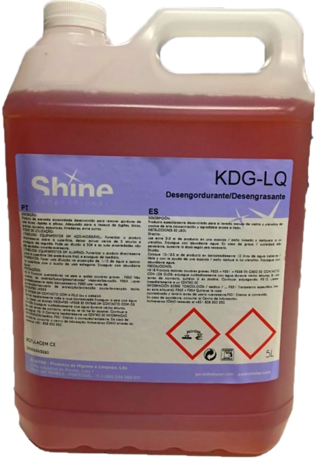 [QUI000430] KDG-LQ, 5 litros: Desengordurante de superfícies