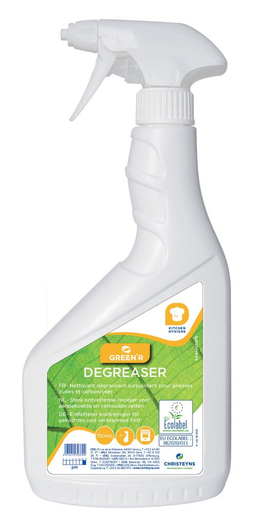 [SHI000710] GREEN'R DEGREASER, 750 mL: Desengordurante ecológico para fornos, placas. grill e exaustores