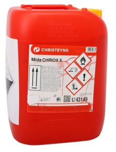 [CRHA000950] MIDA CHRIOX 5, 22 kg: CIP - Produto biocida com base em ácido peracético 5% (DGAV) ACM: nº230/00/16NBVPT. Para aplicação em sistemas CIP.