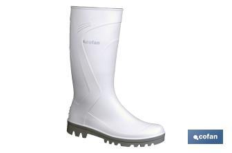 [BOT000800] Bota de Borracha PVC Cano Alto - Branca