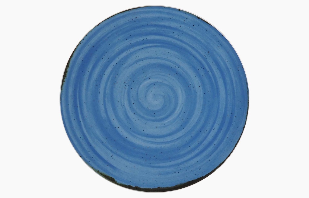 [P2862] Prato raso Dark Blue In de 28 cm, Linha Rustico