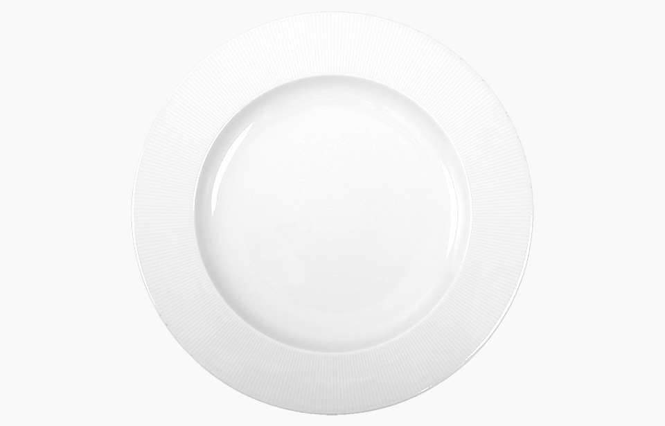[CVER002893] Prato raso branco de 29 cm, Linha Raio