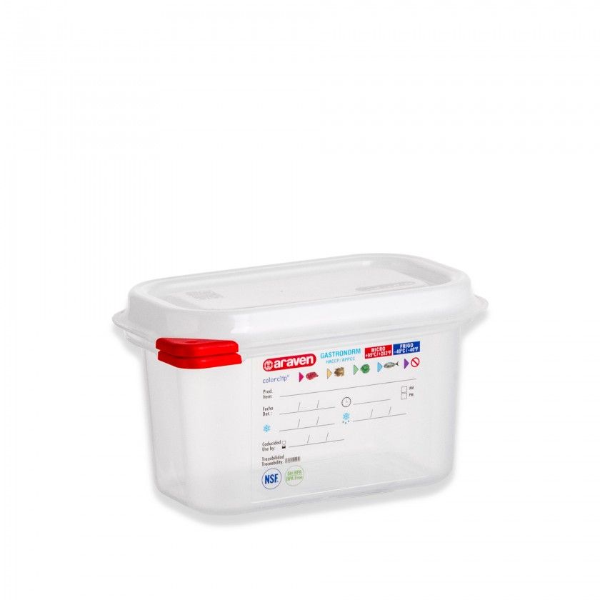 [ARAV003341-03021] Caixa Hermética Polipropileno 1/9, 176mm x 108mm x 150mm, 1,5 litros ARAVEN (cópia) (cópia) (cópia) (cópia)