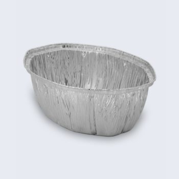 [PORES003405] Embalagem Alimentar Alumínio Oval TP 22 I EM 22, 50 my, 2400 ml + Tampas PE, pack 100 unidades, Caixa de 400 uni (Preço unidade) (cópia)