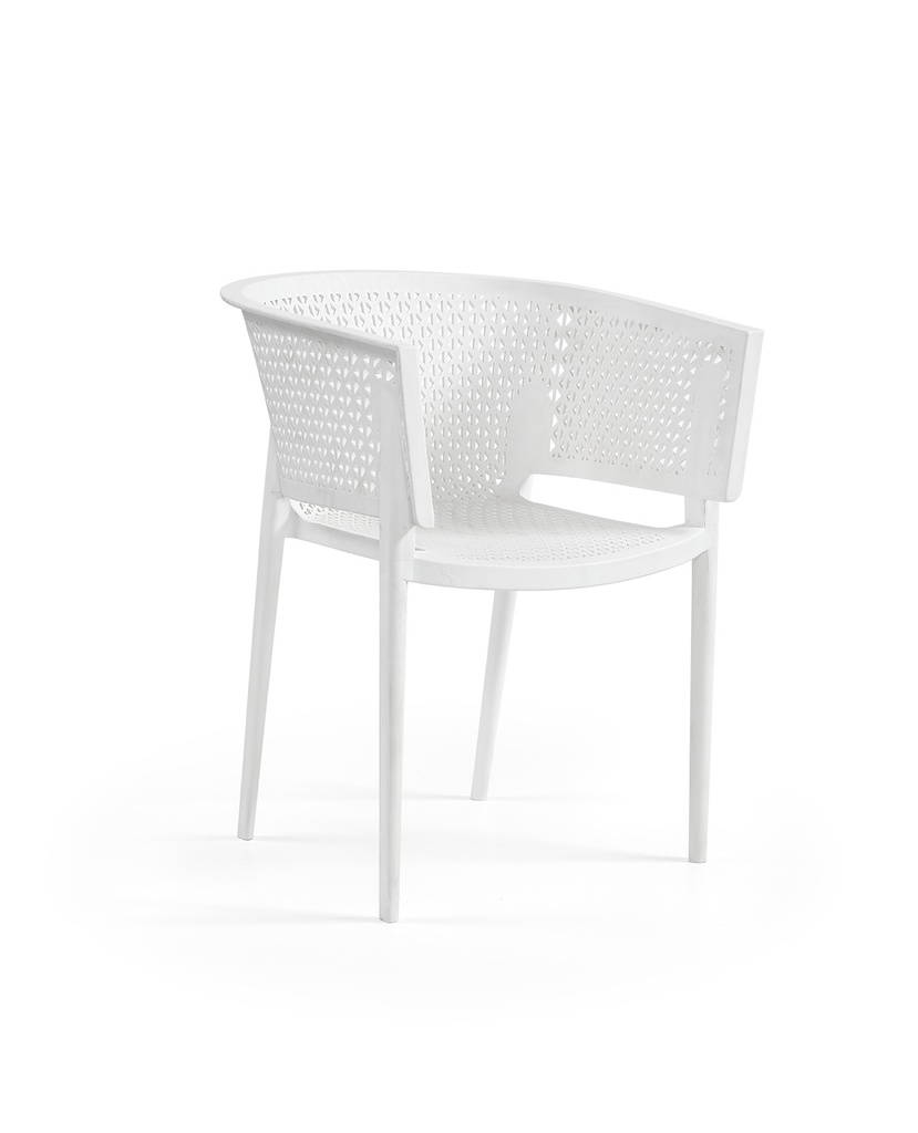 [3GRES004000] Cadeira em polipropileno, modelo OXY ARMCHAIR (Branco)