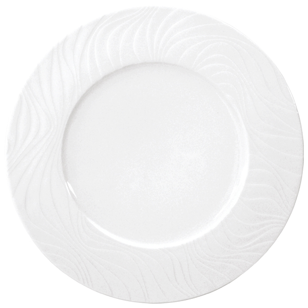 [SPAL004095] Prato raso, branco, 28 cm (Linha Waves) (cópia)