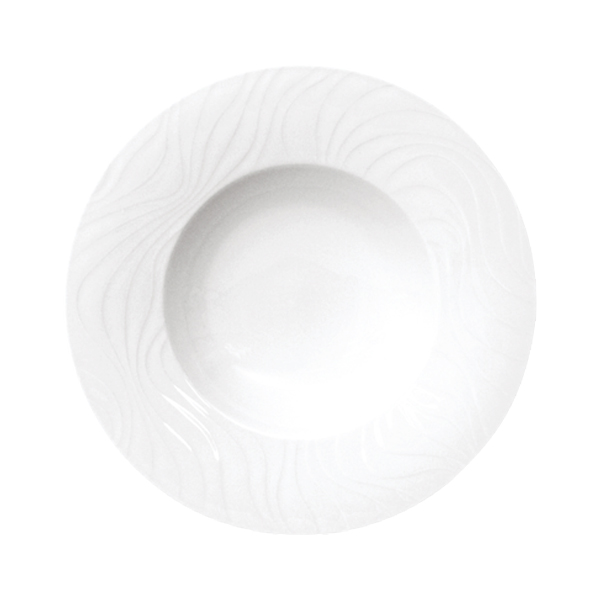 [SPAL004097] Prato raso, branco, 25 cm (Linha Waves) (cópia)