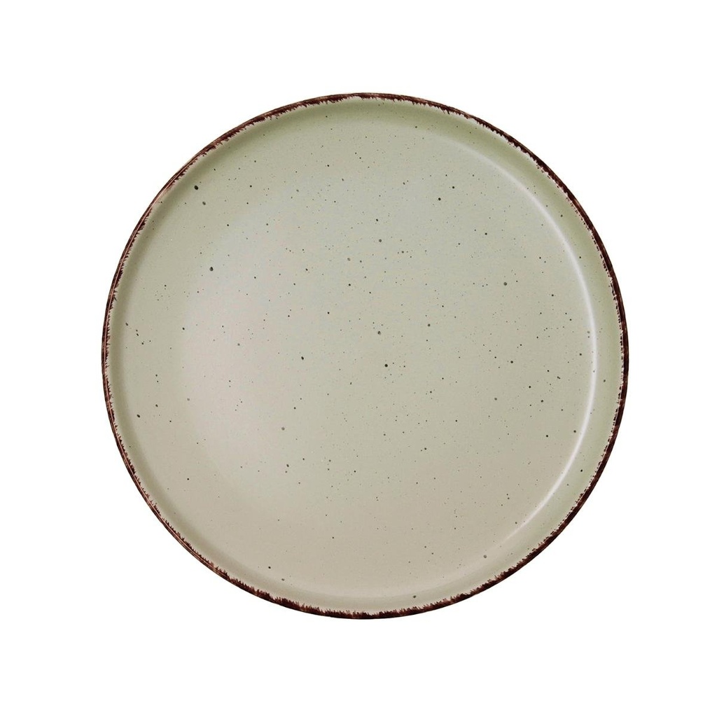 [QUID004203] Prato raso, cerâmica Verde 26,5x2,8 cm (Linha Duna - QUID)