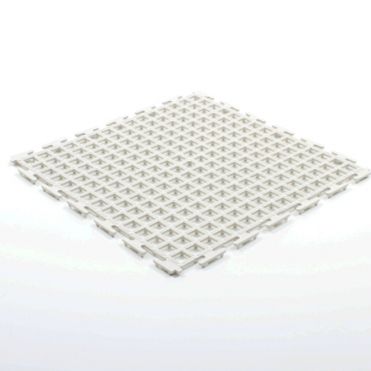 [MILQ004235] Tela PVC modular, 300x300x10mm - Branco