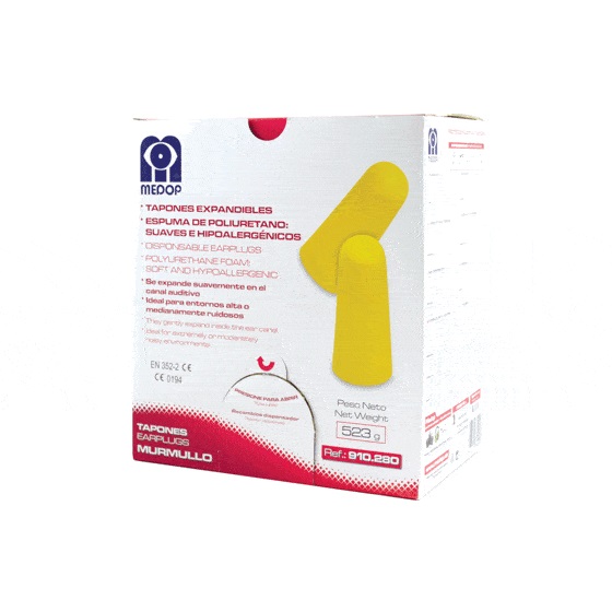 [MEDO004263] Recarga com 500 pares de tampões SNR 39dB I modelo: Murmullo I MEDOP