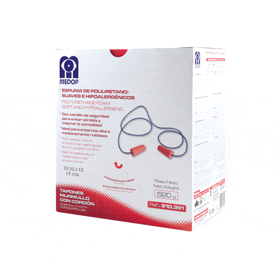 [MEDO004269] Recarga com 500 Pares De Tampões SNR 36dB - MEDOP (cópia)
