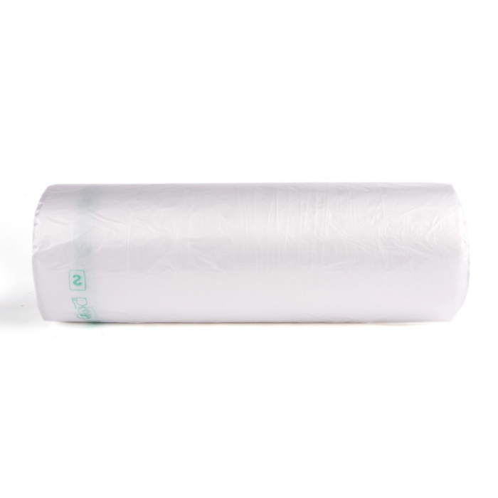 [P4862] Rolo de Saco Plástico Cristal BD/PE - 40x60 (A x L: cm) Saco em rolo, baixa densidade, transparente. Cada caixa com 10 rolos.