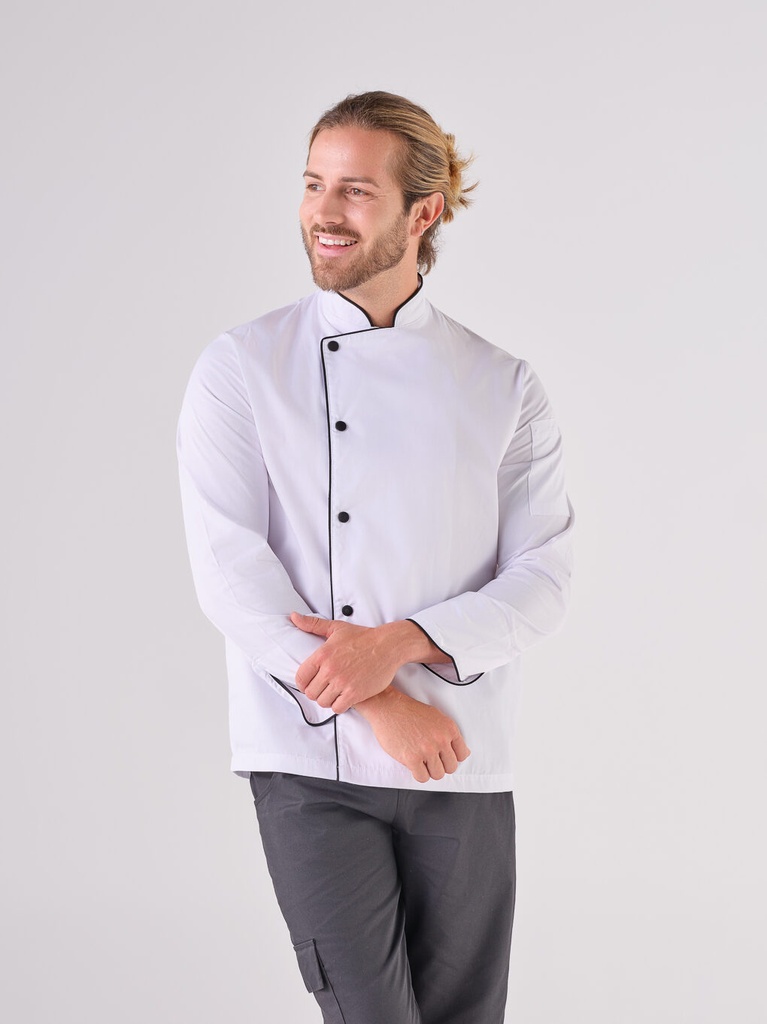 [P5201] Túnica unissexo em V, modelo Tejo (cópia) (cópia) (Branco, XS)