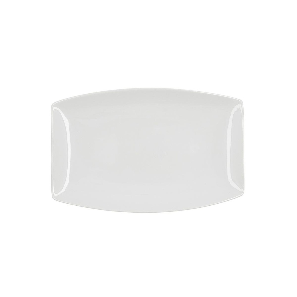 [P5494] Bandeja retangular 30,5x19,5X2,5 cm em porcelana, Linha GASTRO - QUID