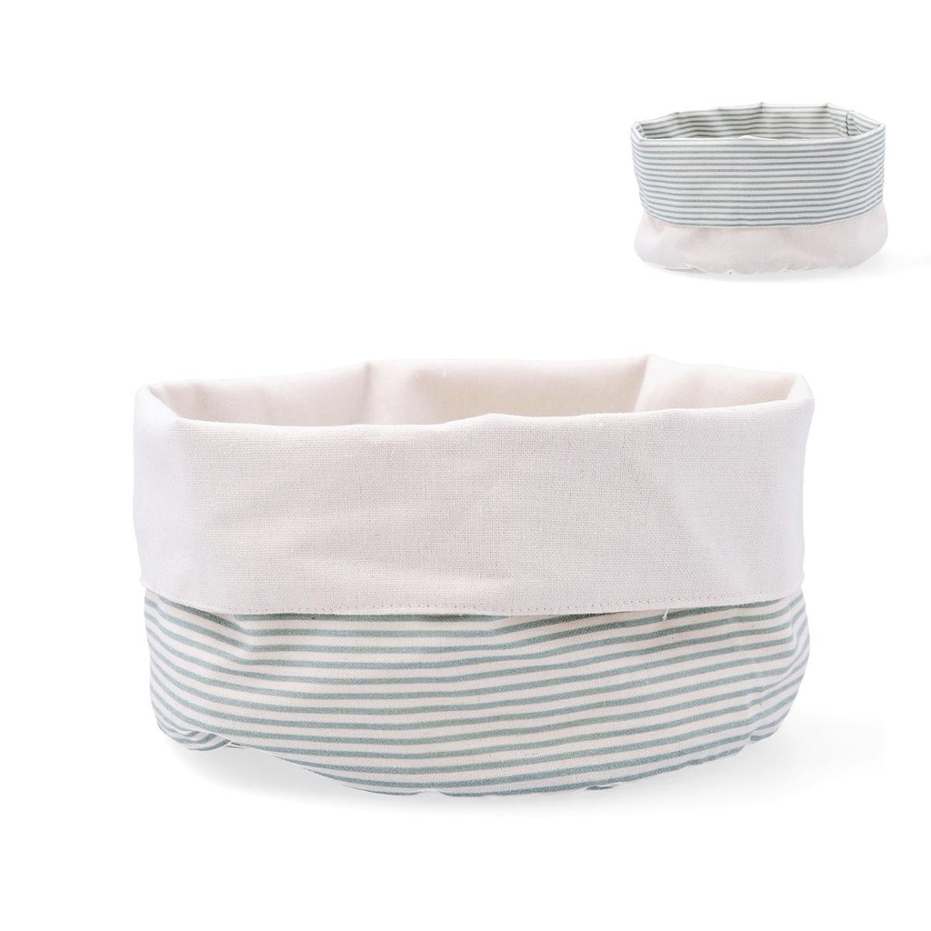 [ADIB005771] Saco de pão em tecido, modelo OKAPI riscas, 20 cm