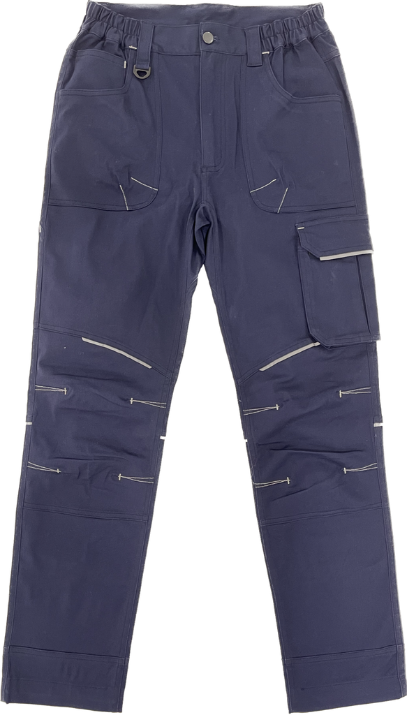 [BELC006226] Calças multibolsos, 65% Poliester 35% Algodão (T-007) (cópia) (Azul Marinho, S (38-40))
