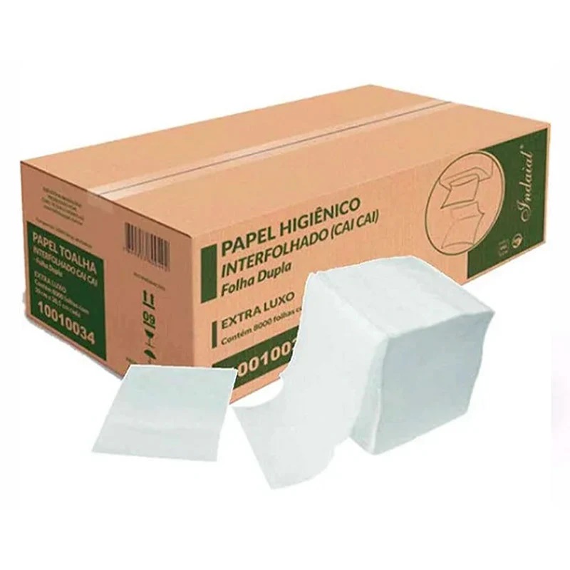 [P6281] Papel higiénico folha a folha, dupla folha - 7500 folhas