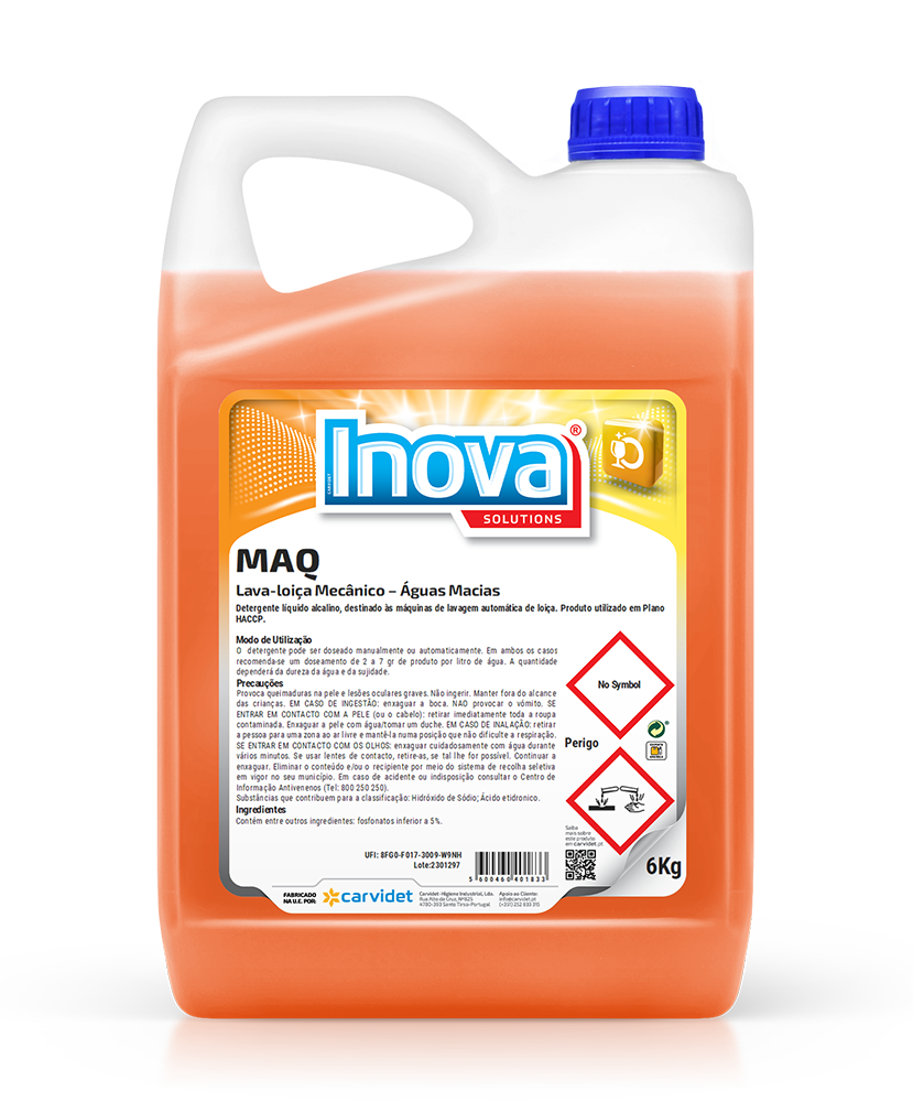 [CARV006578-DGI1212] MAQ, 10 litros: Detergente para lavagem automática de loiça - Águas macias I INOVA
