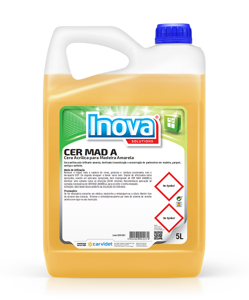 [CARV6613-DGI2512] CER MAD A, 5 litros: Cera acrílica para madeiras amarelas I INOVA