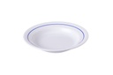 Prato raso, branco com linha azul, 24 cm (Linha Catering) (cópia)