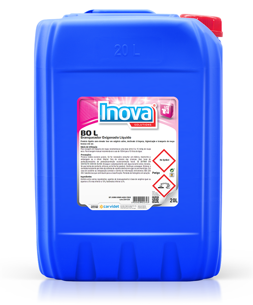 [CARV006640-DGI4332] BO L, 20 litros: Branqueador oxigenado liquido maquina de lavar roupa I INOVA