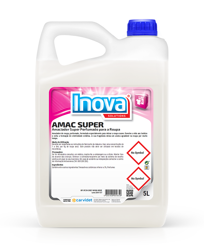 [CARV006644-DGC4344] AMAC SUPER, 5 litros: Amaciador de roupa concentrado super perfumado I INOVA
