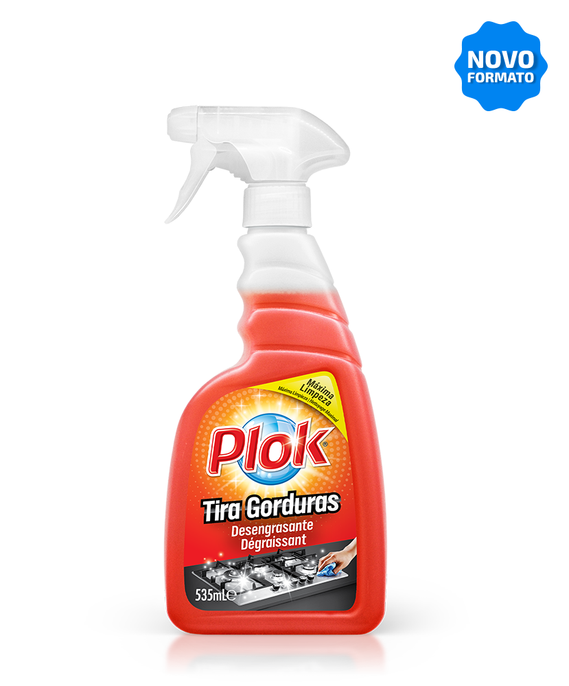 [CARV006688-DGD1410535] Tira gorduras com pistola, 535 ml: Detergente desengordurante para fornos e fogões I PLOK