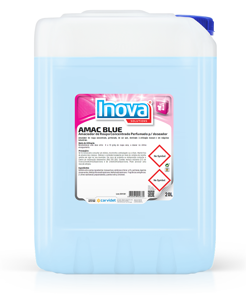 [CARV007267-DGI4342] AMAC BLUE, 20 litros: Amaciador de roupa concentrado maquina de lavar roupa I INOVA