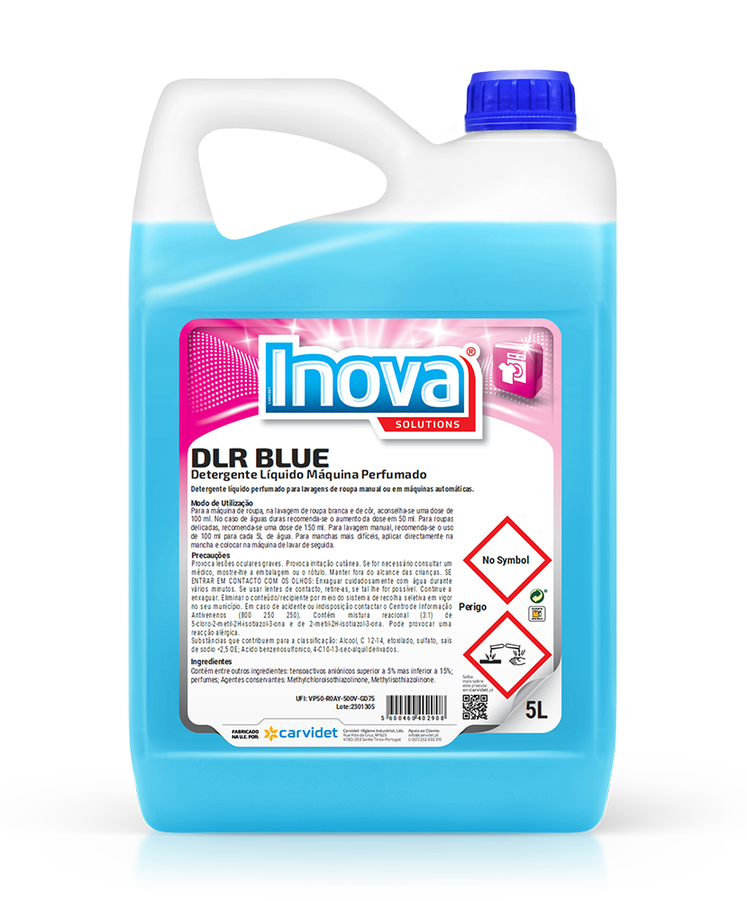 [CARV007446-DGI4412] DLR BLUE, 5 litros: Detergente liquido perfumado máquina de lavar roupa I INOVA