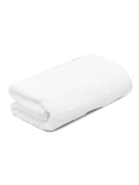 [P7581] Toalha de banho modelo Basic I 100x150cm I 400 g I Branca