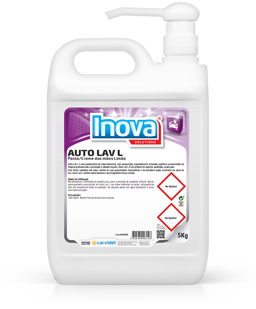 [CARV008131-DGI5521] AUTO LAV L, 5 kg: Pasta creme de mãos limão com doseador I INOVA