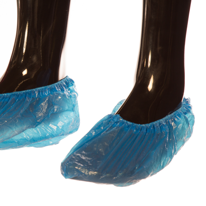 [PROL008132] Cobre sapatos em PP+CPE, sola resistente c/ elástico (cada 100 uni)