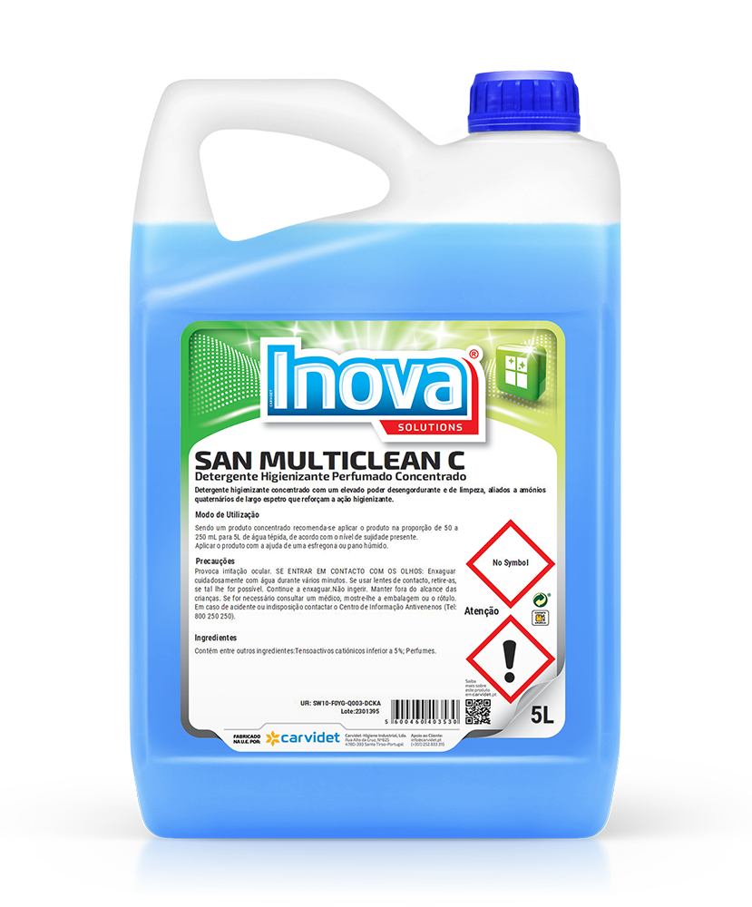 [CARV008151-DGI7221] SAN MULTICLEAN, 750 ml: Detergente higienizante perfumado I INOVA (cópia)
